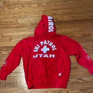 Red Ski Patrol (Utah) sweatshirt. Youth medium